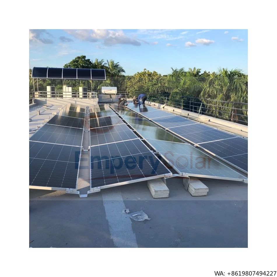 East-west Solar Panel Ground Mount Rack System Solar Mounting Flat Roof System East West Racks