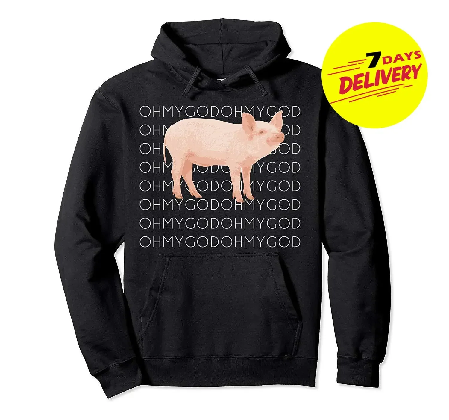 Shane Dawson Oh My God Pig Hoodie Men Women Black All Size 2019 Unisex Tees