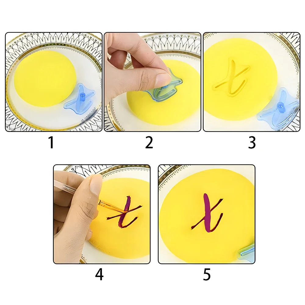 الأبجدية عدد كعكة ختم متعة العلوي السفلي مجموعة شخصية خاصة كوكي السكر فندان الخبز العفن أدوات تزيين الكعكة #2