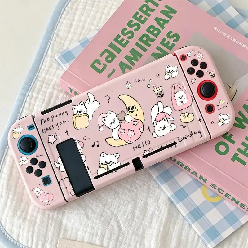 Anti-Falling Soft Shell Cover Anti-Scratch Shell Protector TPU Split Protective Case for Nintendo Switch NS Game Console
