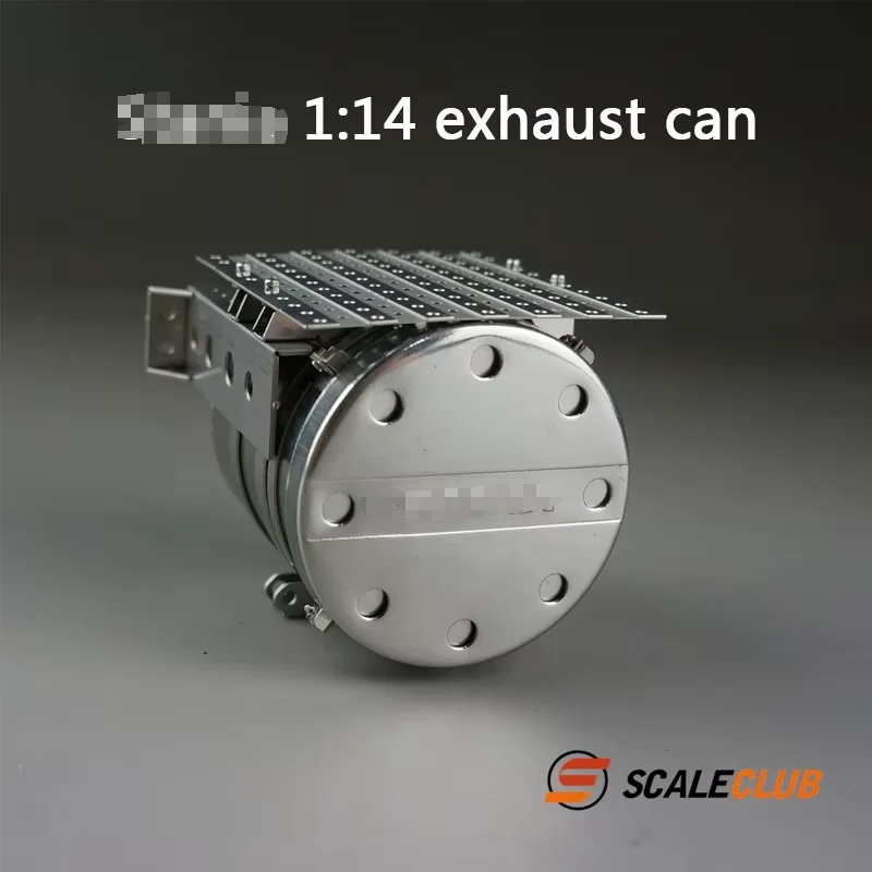 Scaleclub 1/14 Tamiya R620 R470 modello di telecomando giocattolo simulazione accessori serbatoio di scarico in metallo