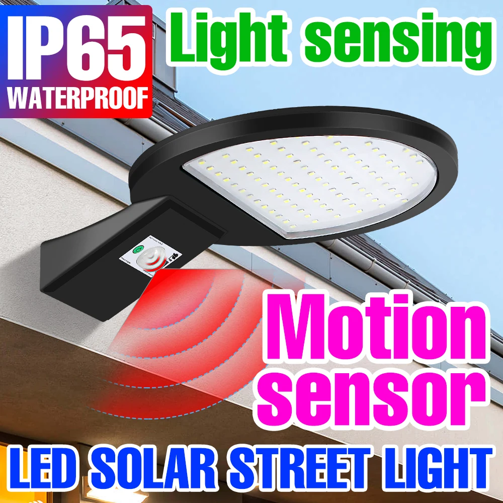 

Outdoor Solar Light LED Wall Lamp IP65 Waterproof Garden Light PIR Motion Sensor Solar Floodlight For Path Yard LED Street Lamp