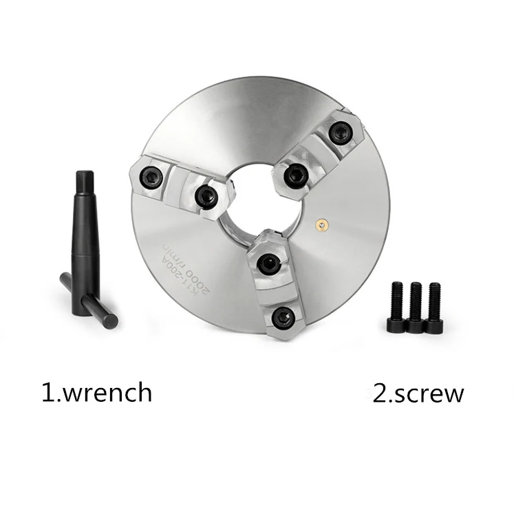 2025 Lathe Chuck 200mm Reversible Jaw K11200A 3 Jaw Self-centering Chuck  Metal Lathe Chuck for Bench Lathe