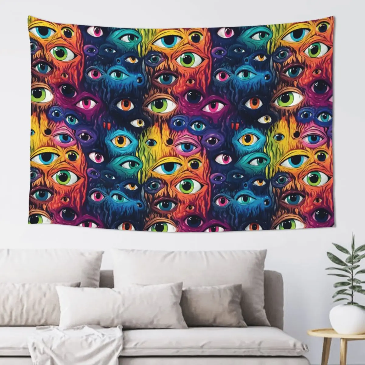 

Colorful Eyes Tapestry Christmas Decoration Decorative Wall Mural Aesthetic Room Decors Tapestry