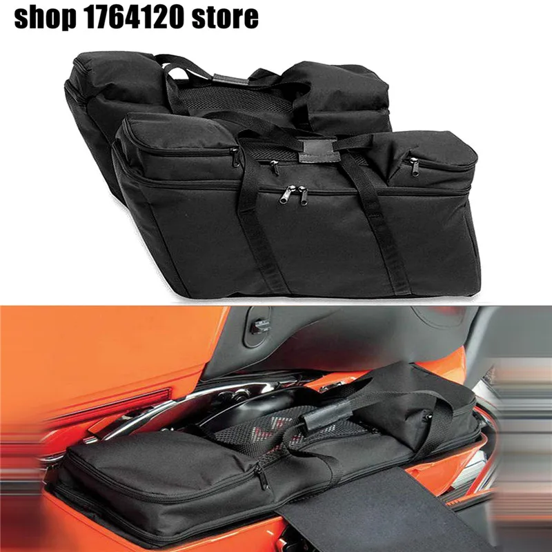 Motorcycle Inner Bags Luggage Side Bags Saddlebag Liners Tour Pack For Harley Touring Electra Street Glide Road King 1993-2023