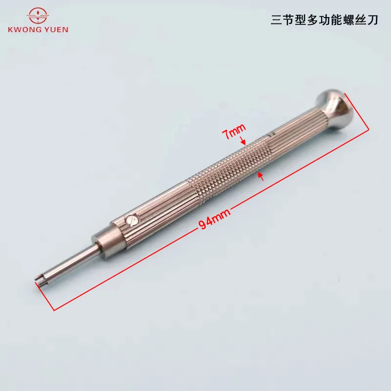 KWONG YUEN สามส่วนไขควงมัลติฟังก์ชั่สามเหลี่ยมหกเหลี่ยมนาฬิกาไขควงซ่อมเครื่องมือ