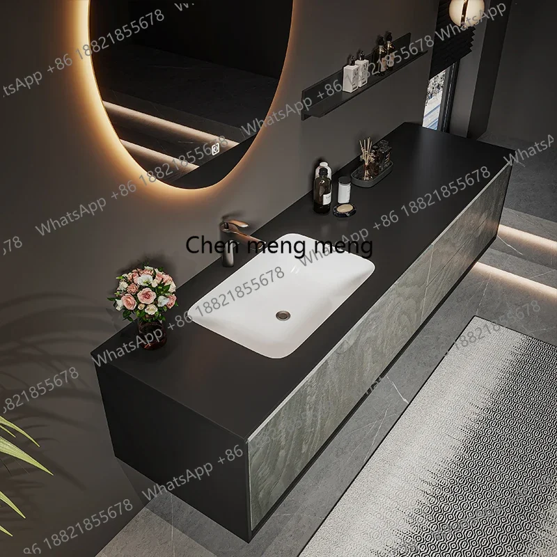 Luxury Storage Bathroom Cabinets Mirror Sink Vanity Organisers Washroom Cabinet Space Saver Armario De Banheiro Home Furniture D