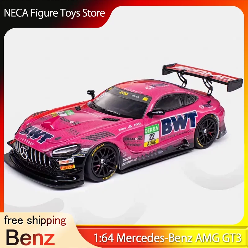 

Qihui Kiloworks 1:64 Mercedes-Benz Amg Gt3 Evo Dtm Alloy Car Model Nzg Desktop Decorations Collector'S Edition Car Model Toys