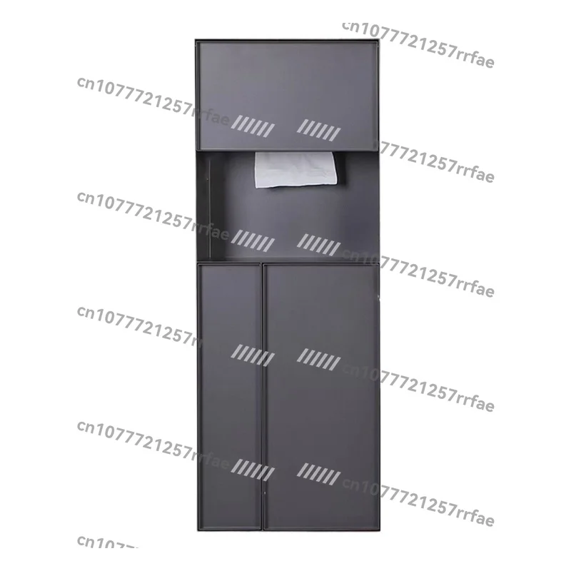 Wall-mounted stainless steel toilet niche bathroom storage, rust-resistant finish