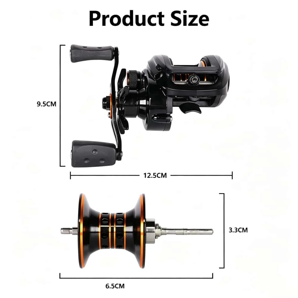 Heiß begehrte ABU GARCIA PROMAX3 Baitcasting-Angelrollen mit 7+1 Edelstahlkugellagern, 7.1:1 Hochgeschwindigkeitsverhältnis, 8 kg maximale Bremskraft. – Detail 3