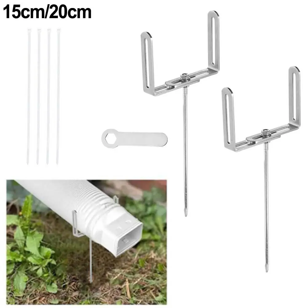 

Iron Downpipe Bracket Adjustable Downpipe Garden Drainage Easy Installation Secure Downpipe Holder Adjustable Holder
