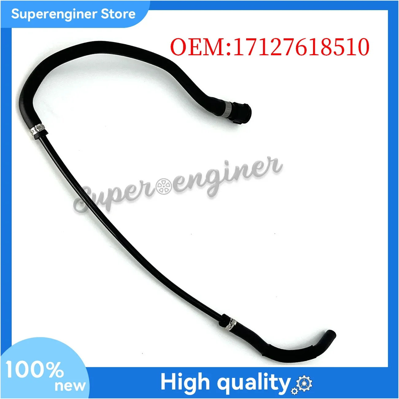 

17127618510 Expansion Tank To Radiator Water Hose For BMW E82 E88 E90 128I 328I