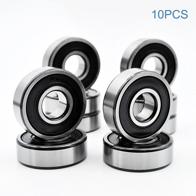 10pcs 6200 2RS ZZ 10*30*9mm 6200ZZ DDU 2Z Inner Diameter 10mm Chrome Steel Deep Groove Ball Bearings