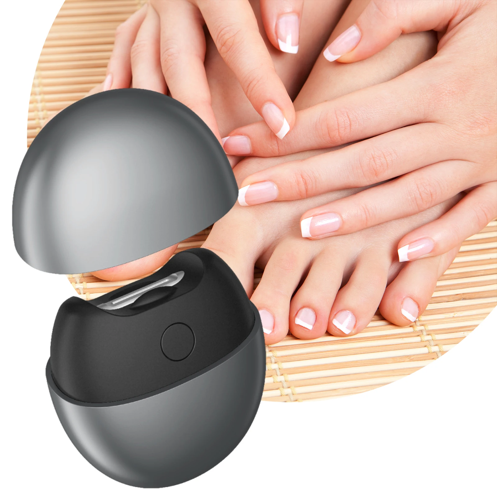 

Electric Automatic Nail Clipper with Light and Scraps Storage Multifunctional Nail Trimmer for Kids Seniors and Adults