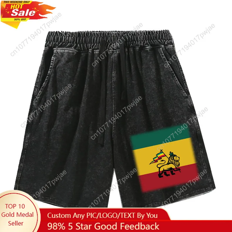 

Reggae Rastafarian Rasta Lion Of Judah Shorts Mans Womans Short Pants Vintage Cotton Elastic Soft Beach Shorts Customized Pants