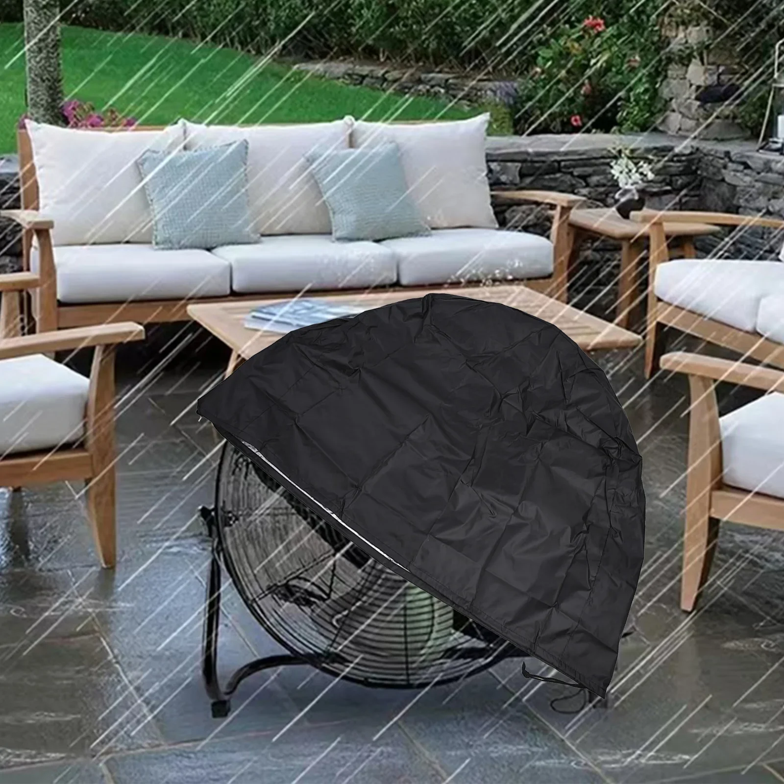 

Пылезащитная крышка вентилятора Складная крышка электрического вентилятора Водонепроницаемое покрытие Пылезащитный чехол Легко уход за простым в использовании