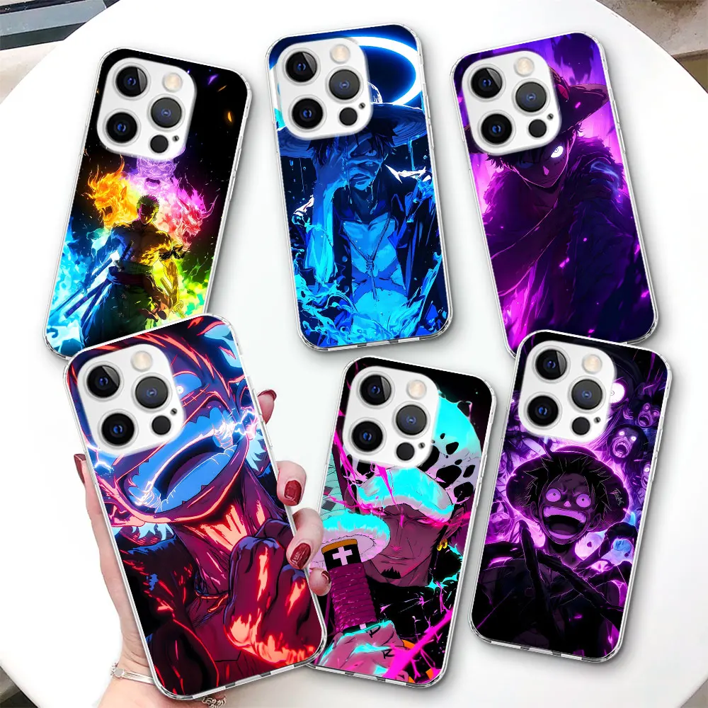 

Чехол Anime Luffy One Piece для iPhone 17 Air 14 12 15 Pro 7 8 Plus 13 Mini XR X XS Max SE 2022 2020 Противоударный чехол из ТПУ для телефона