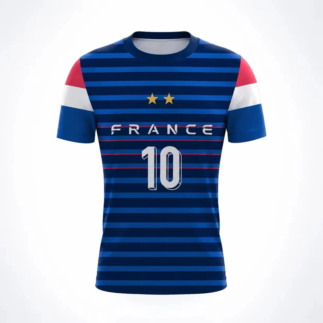 France 2 Star No 10 Football Clothes Men T Shirt Women Tee Boys Top Children Parent Child Quick Dry Short Sleeves Kids Tshirt