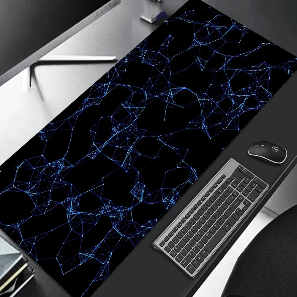 Blue Lines Mouse Pad  Cool Office Carpet Mouse Rug 900x400 Desk Mat Computer Table Mesa Gamer Magic Playmat Gamer Accessories