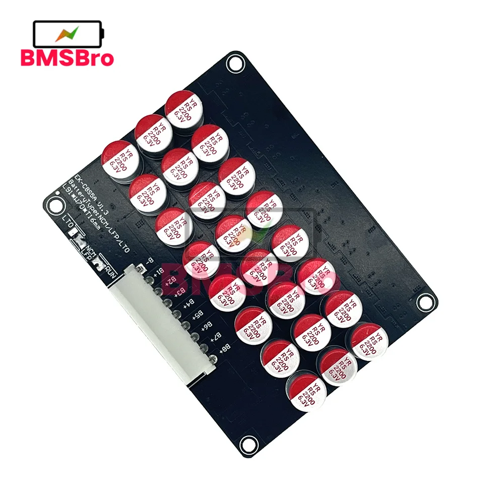 8S 5A BMS NCM LFP Li-ion Lipo Lifepo4 LTO Lithium Battery Cells Pack Active Balancer Equalizer for Car Electric Bicycle Scooter