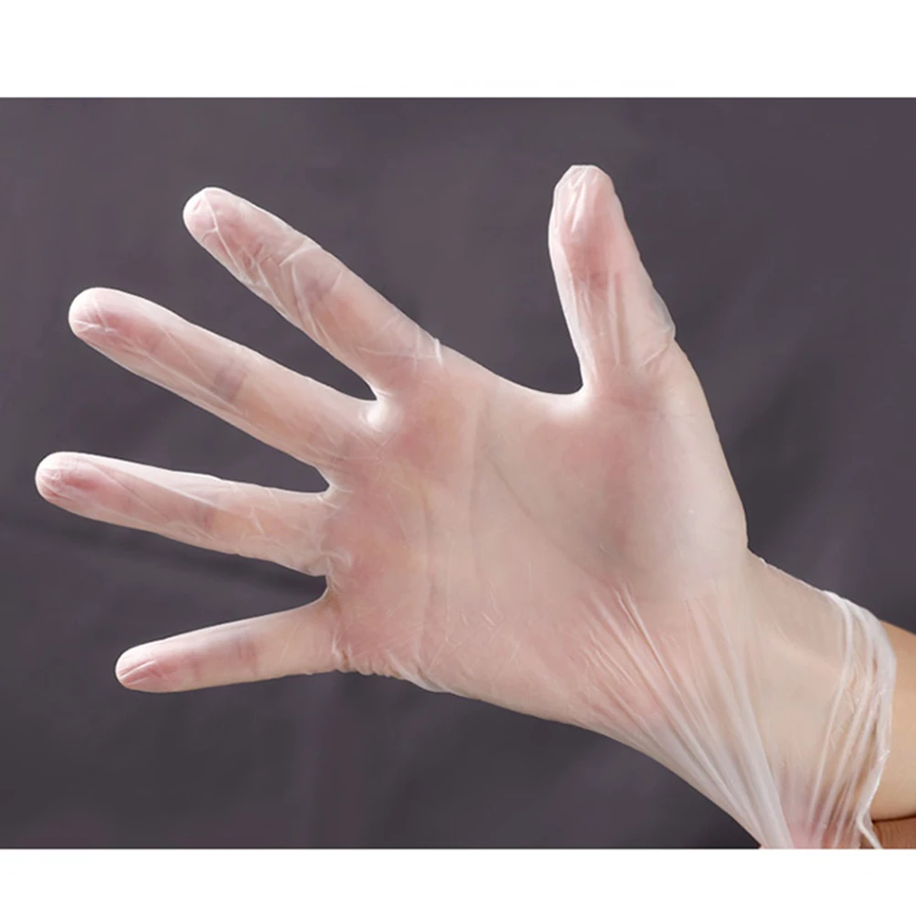 

80PCS Disposable PVC Gloves Multi-purpose Household Kitchen Gloves Practical Catering Beauty Gloves No Powder Gloves for Home Ca