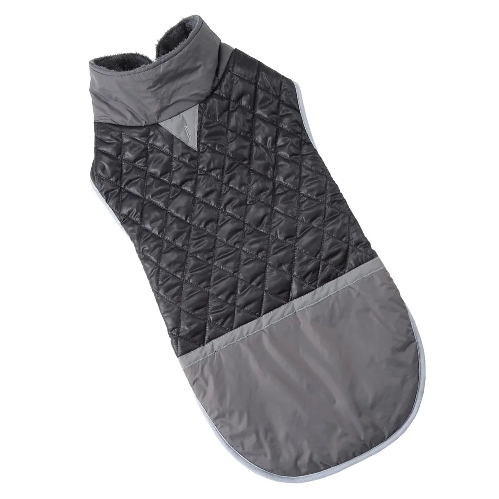 

Large Dog Clothes Warm Waterproof Reflective Pet Coat Cozy Windproof Dog Apparel for Autumn Winter Outdoor Walking