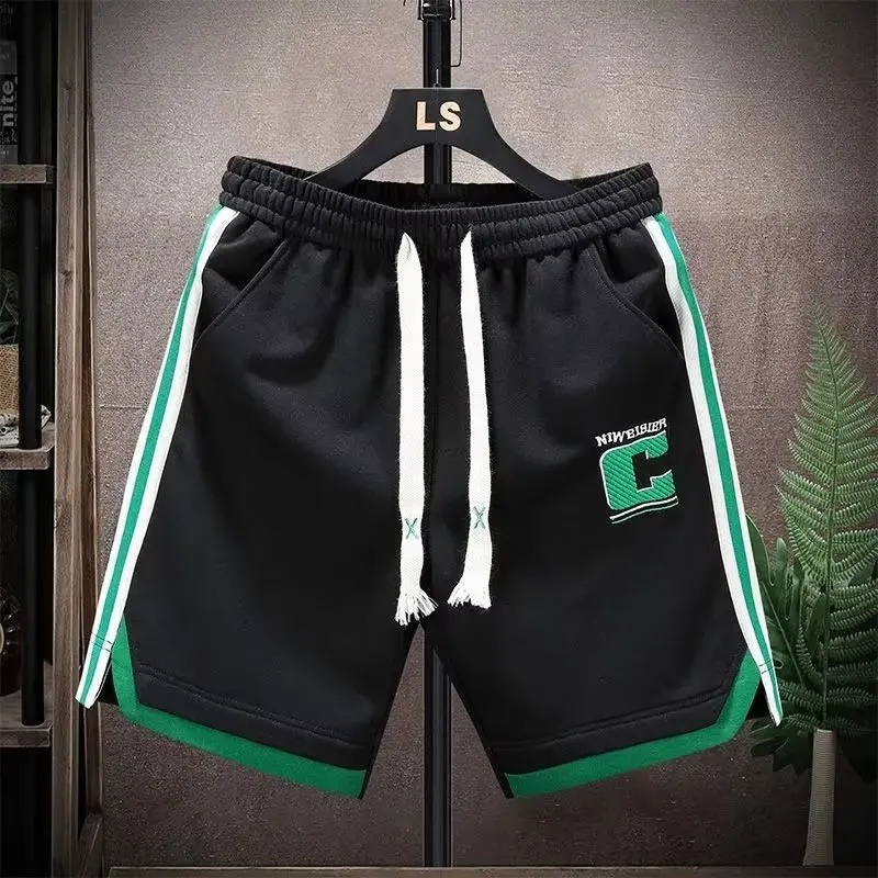 Men's New Outdoor Shorts Korean Harajuku High Street Half Pants Summer Casual Grey Shorts for Men Basketball Shorts Men