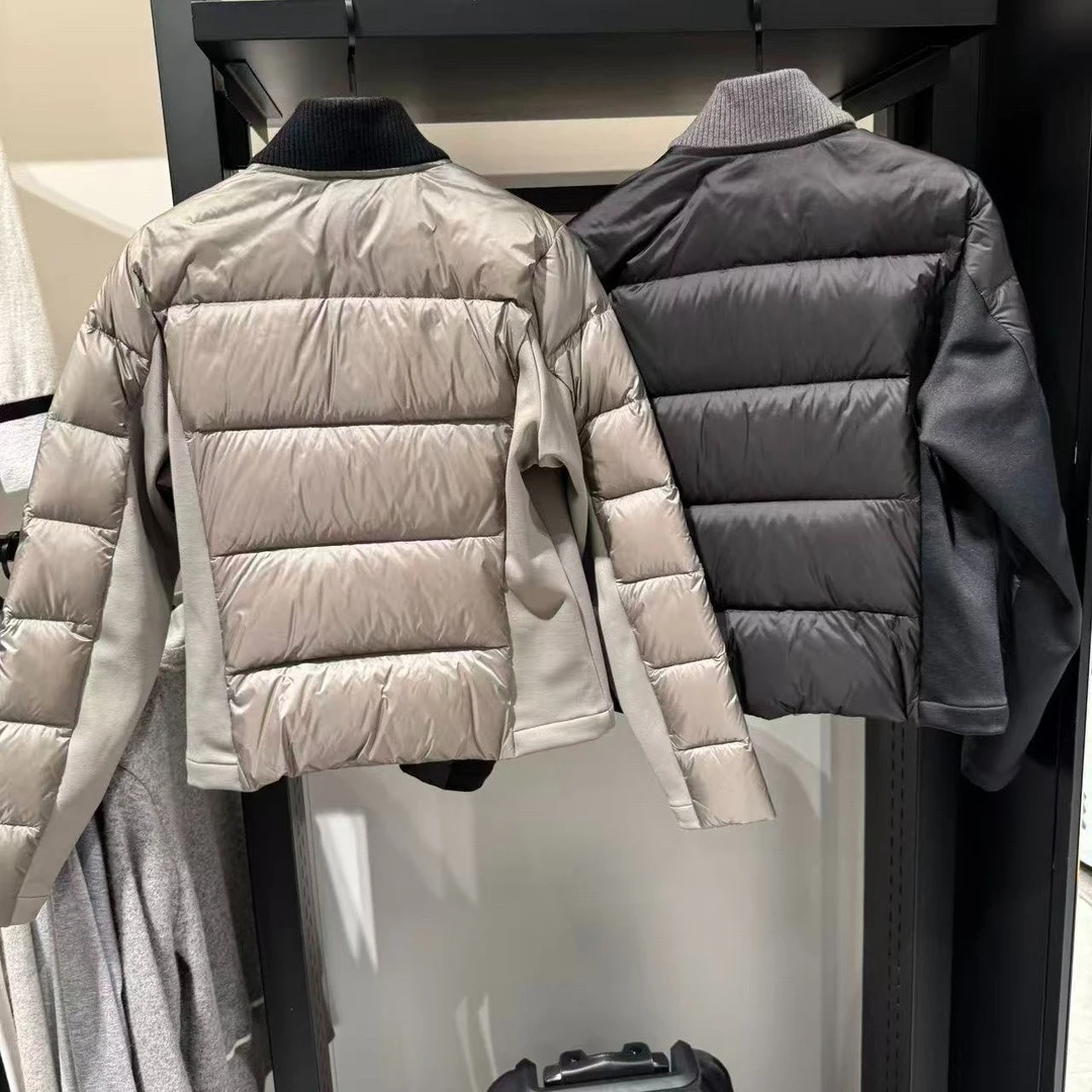 2026 New Women Golf Winter Down Jacket Stand Collar Button Placket Long Sleeve Warm Windproof Versatile Sports Top