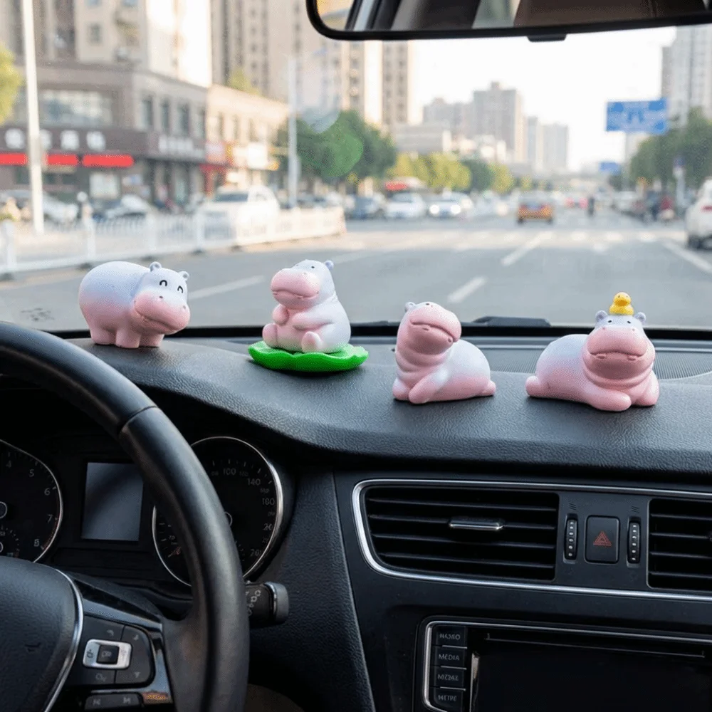 Миниатюрная-фигурка-бегемота-из-смолы-в-форме-груши-6-вариантов-в-мультяшном-стиле