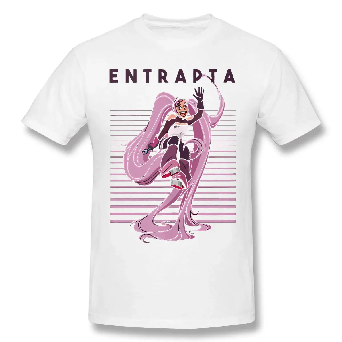 The Princess Of Power Stripes Entrapta Men Cotton Tees Tshirt Harajuku Streetwear She Ra Princess of Power Anime Manga T-Shirt