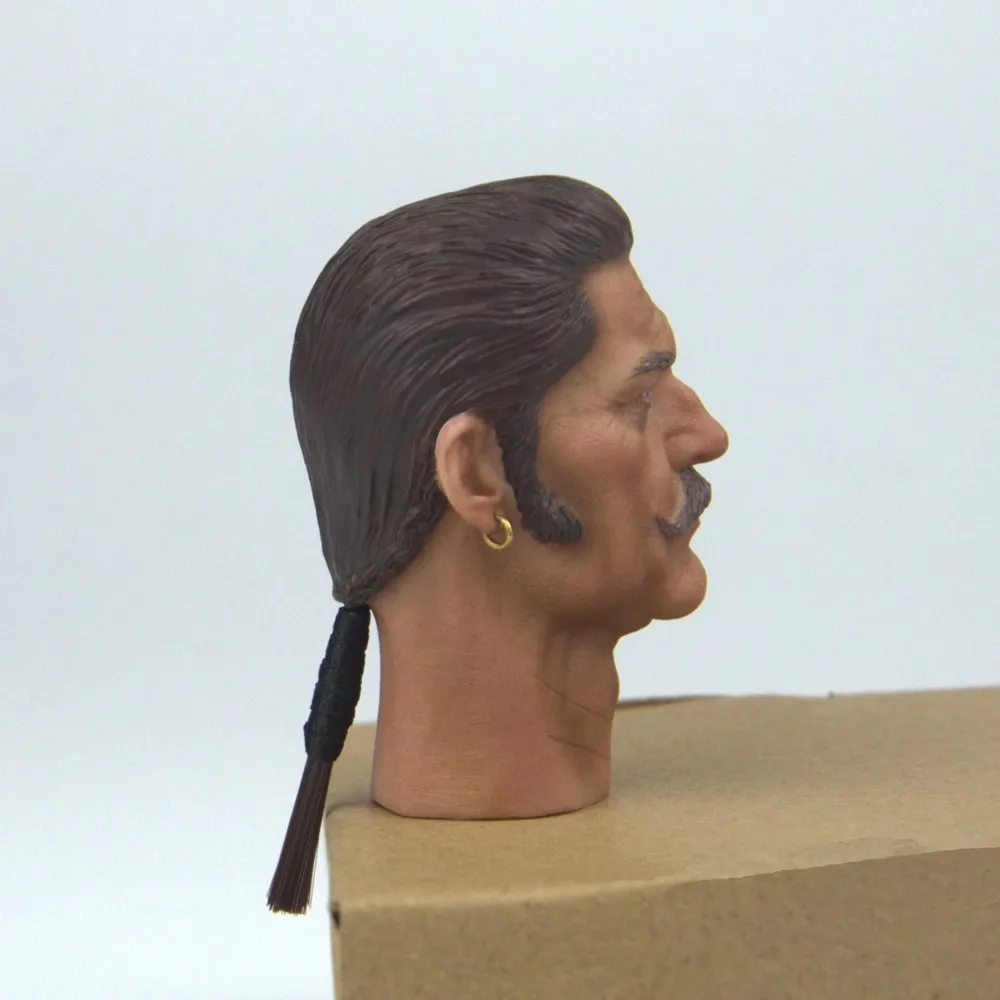 BROWN ART 1/6 Male Soldier Napoleon Era Old Guard Small Plait Head Carving Model For 12'' Action Figure Body In Stock view 5