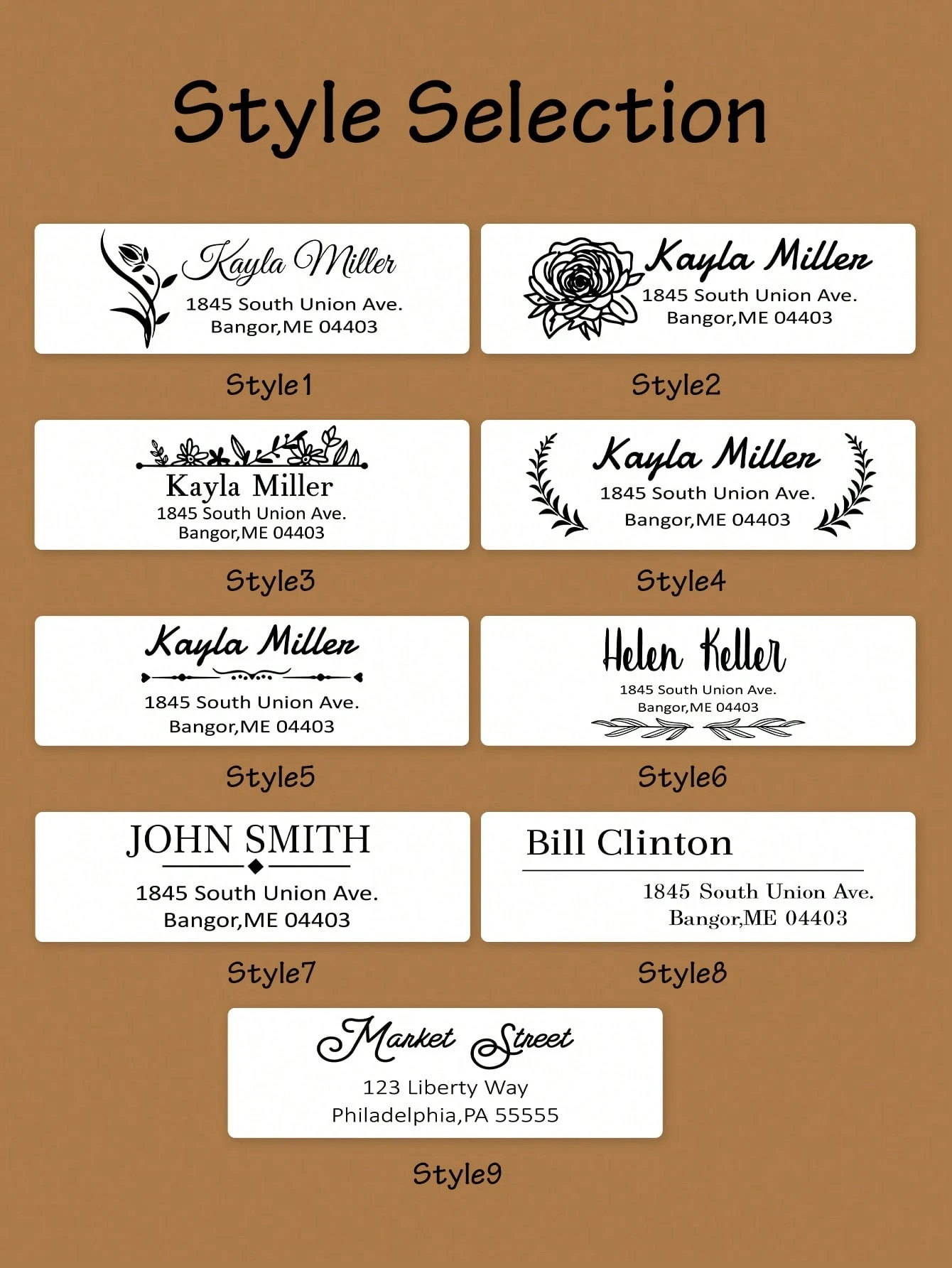 

LICVIC 100/200/500/1000Pcs Custom Name/Address Stickers Personalized Return Address Labels