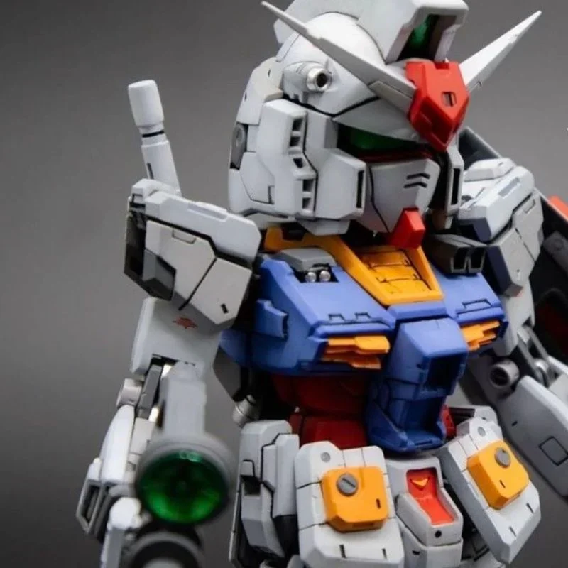 SUNTOYS SD BB RX-78 GUNDAM duża głowa kolor podstawowy podwójna broń konfiguracja Model figurka Anime rysunek prezent świeżość