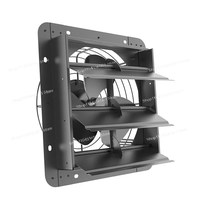 EC Motor Full Metal Shutter Exhaust Fan Temperature Humidity Controlled Vent Fan Greenhouse Air Ventilation Fan