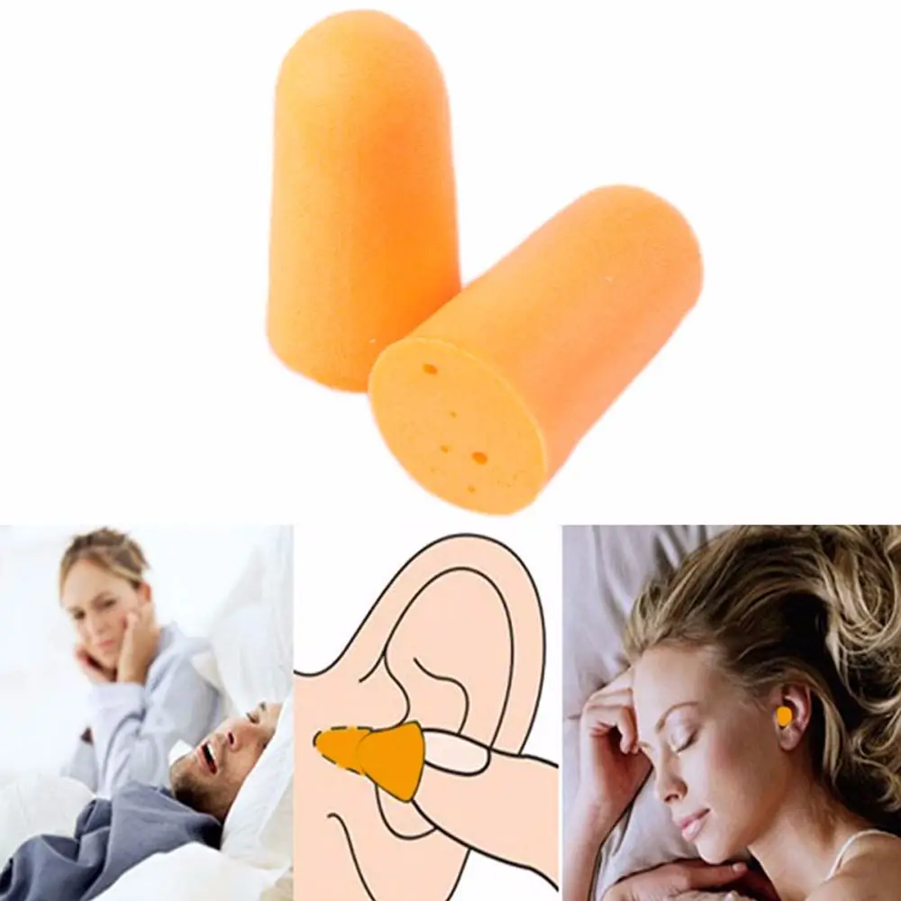 

10 Pairs Study Soft Foam Water Sports Noise Reduction Snore-Proof Anti-Noise Ear Protection Ear Plugs Earplugs Earbud