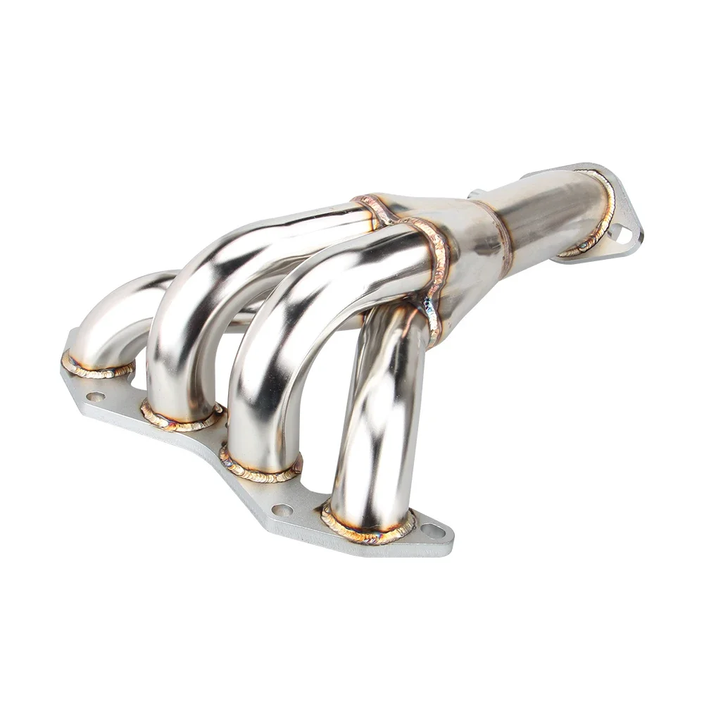 Car modified stainless steel exhaust manifold for Honda Civic 01-05 DX/LX EM/ES D17A corrosion-resistant steel tailpipe