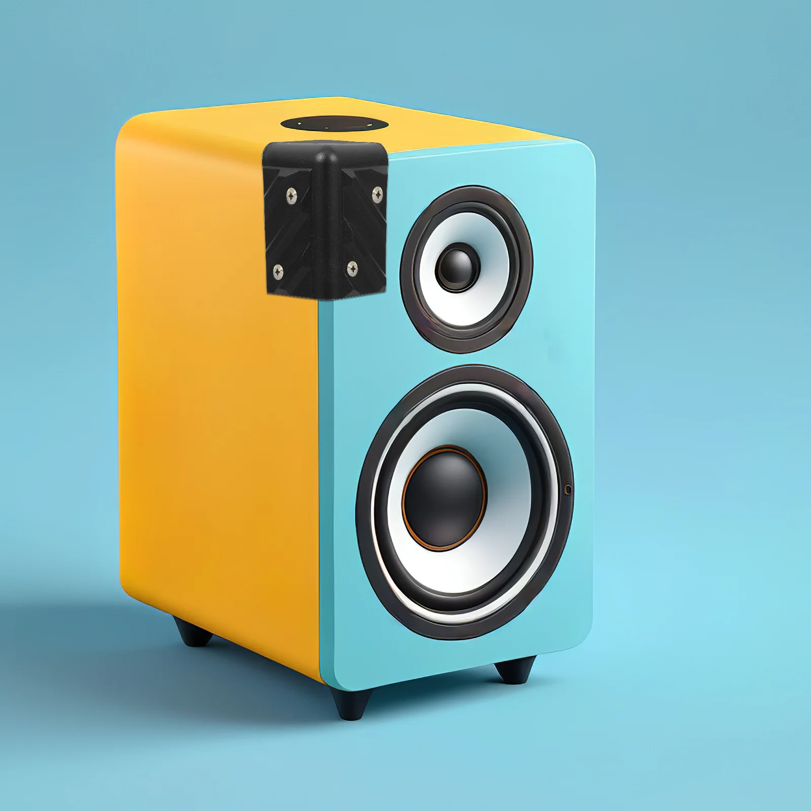 

12Pcs Speaker Corner Protectors Heavy Duty Plastic Stage Audio Equipment Guard for Cabinet Edge Protection Round Angle Bumper