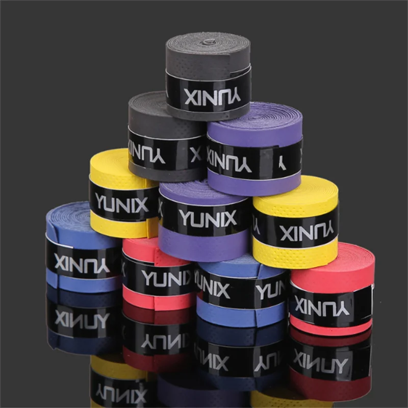 Durable 60pcs Non Slip Fabric Tapes Badminton Sweat Absorbent Rod Badminton Hand Gel Handle Racket Anti Skid Tape Grip Tennis