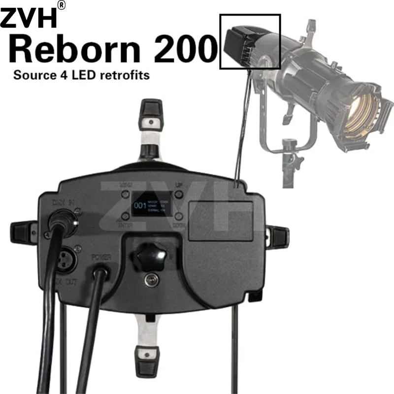 

ZVH Retrofit 200 Tungsten Source Four LED Retrofit Upgrade Your Source 4 Profile in just Seconds for Stage Lighting Spot Engine