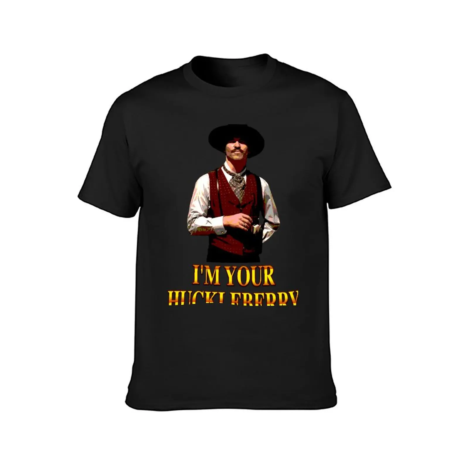 Tombstone - I'm Your Huckleberry T-Shirt Blouse tees sports fans Aesthetic clothing mens tall t shirts