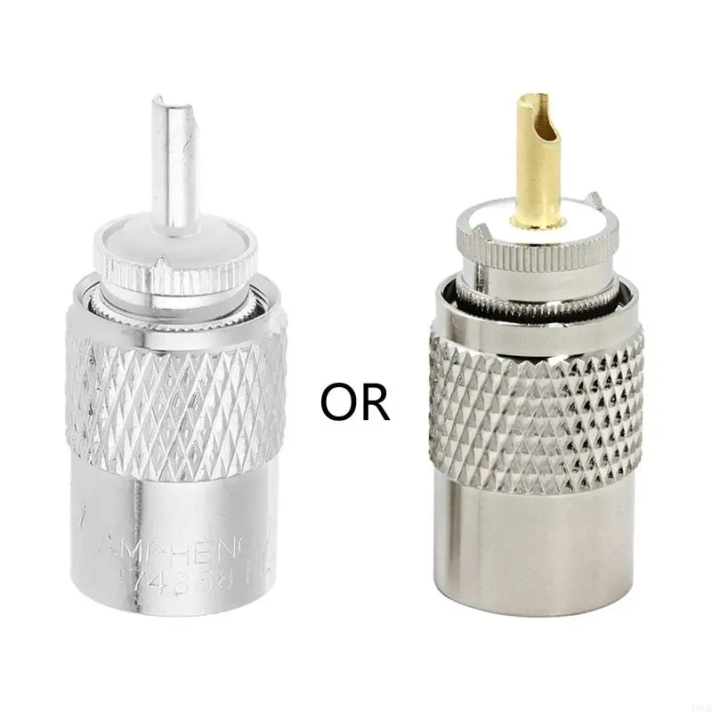 

Y1UB PL259 UHF Male for Head to RG8X RG59 RG8 Coaxial RF Line Dual-purpose Gold Needle