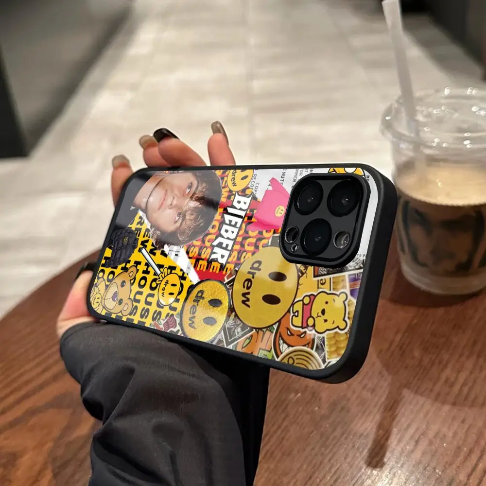 Чехол для телефона J-Justins-Bieber-R Drew House для iPhone 18 17 16 15 14 13 12 X XR XS 8 Plus Mini Pro Max, стеклянный, магнитный.