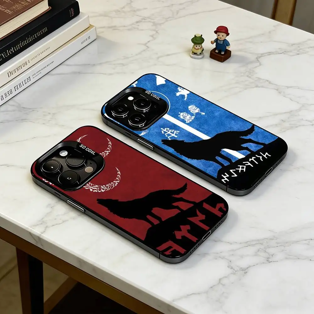 

T-Turk Wolf Turkey Flag Phone Case For iPhone 17,16,15,14,13,12,11 Plus,Pro Max,XS,Colorful Silver Phone case Funda Cover