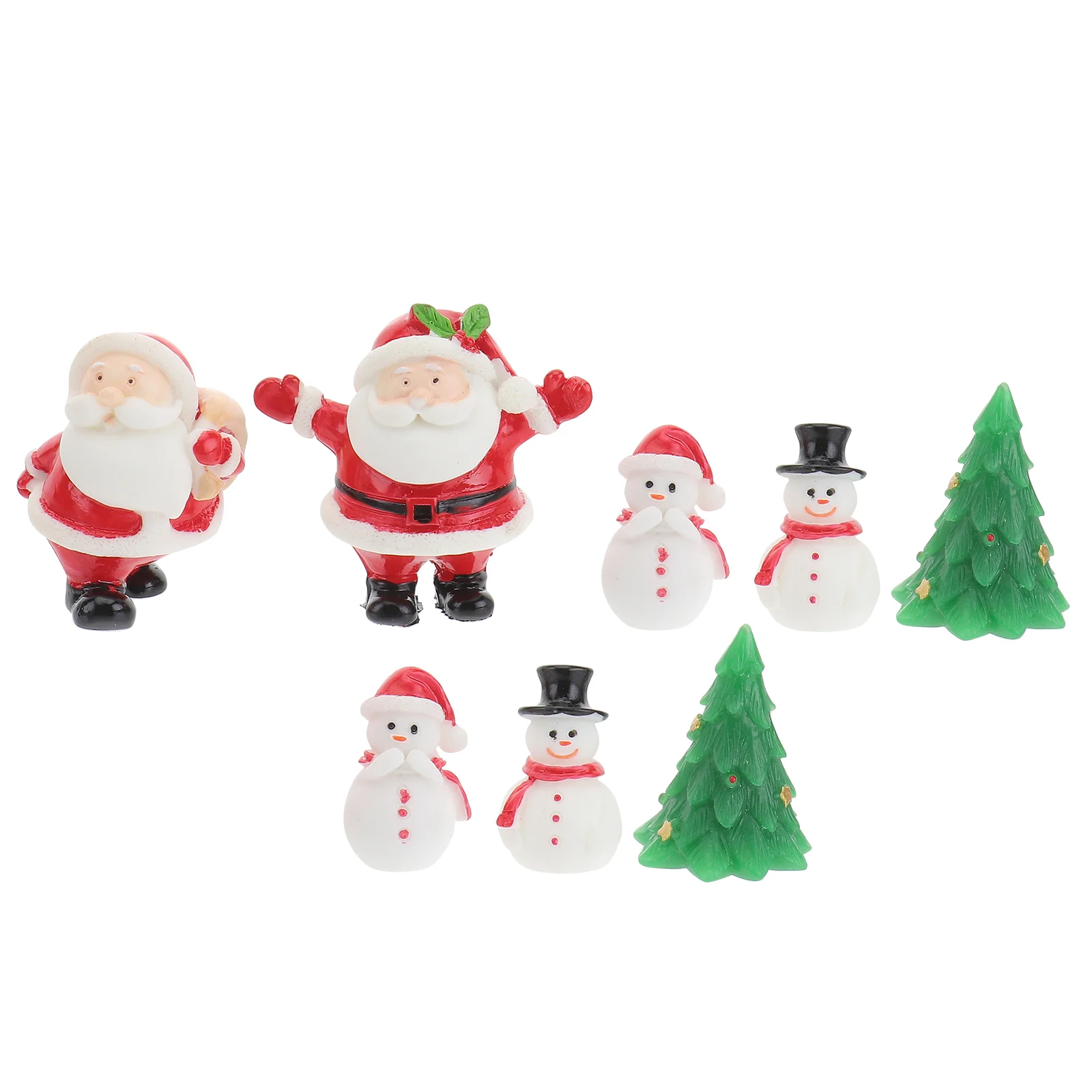 

8 Pcs Christmas Household Ornament Kids Gifts Desktop Adornment Ornaments for Fish Tank Resin Xmas Decorative Supply