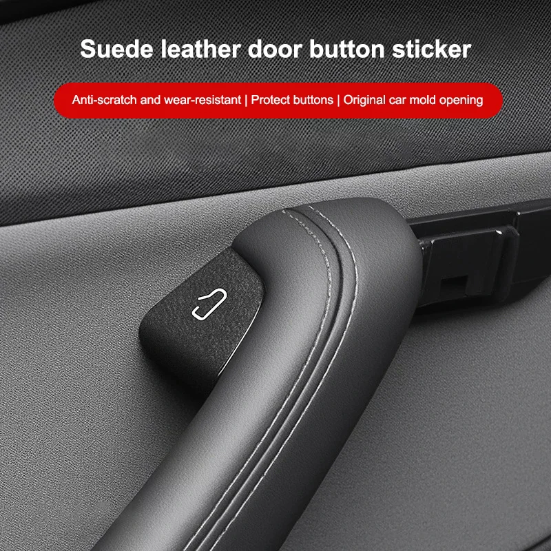For Y Highland Juniper 2025 Car Interior Suede Door Button Trim Stickers Patch Trim Cover Accessories