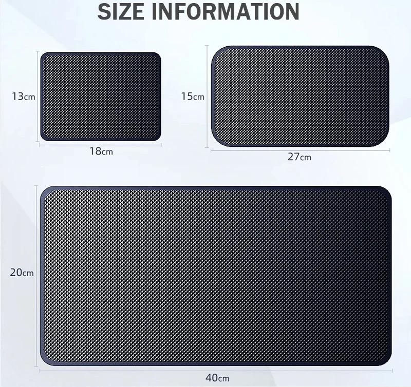 Silikon Sticky Pad Auto Dashboard Anti-Rutsch-Matte Auto Zentrale Steuerung Instrument Panel Feste Handy Ornamente Matten – Detail 8