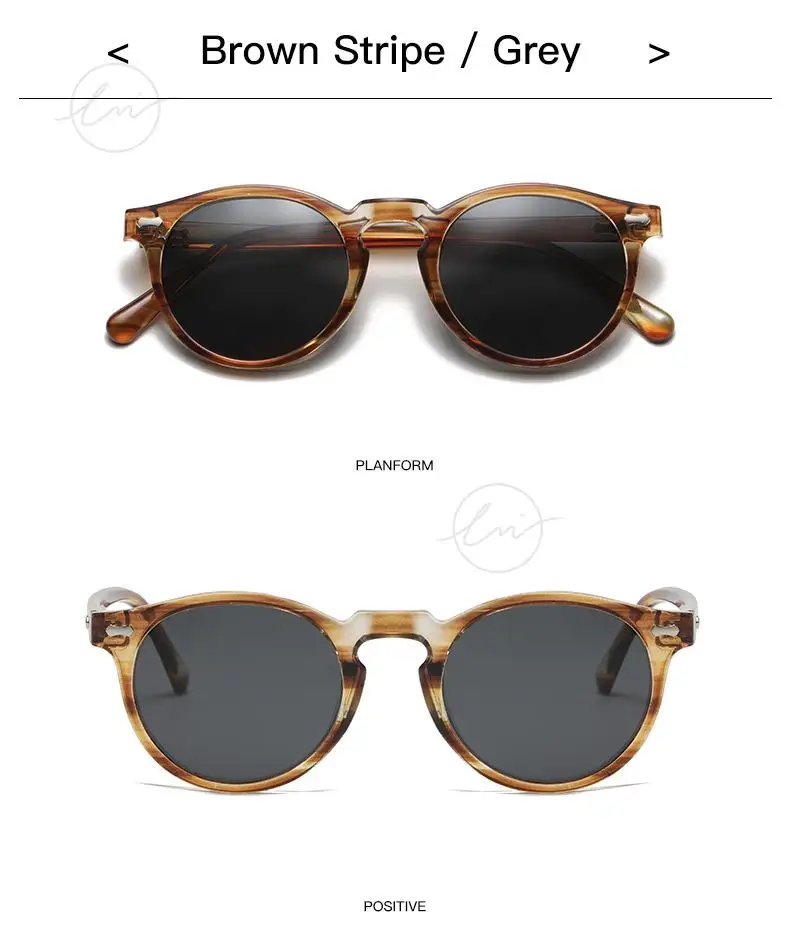 LM Klassische Runde Polarisierte Sonnenbrille Frauen Männer Tee Objektiv Outdoor Driving Shades Vintage Sonnenbrille Unisex UV400 Gafas De Sol – Detail 12
