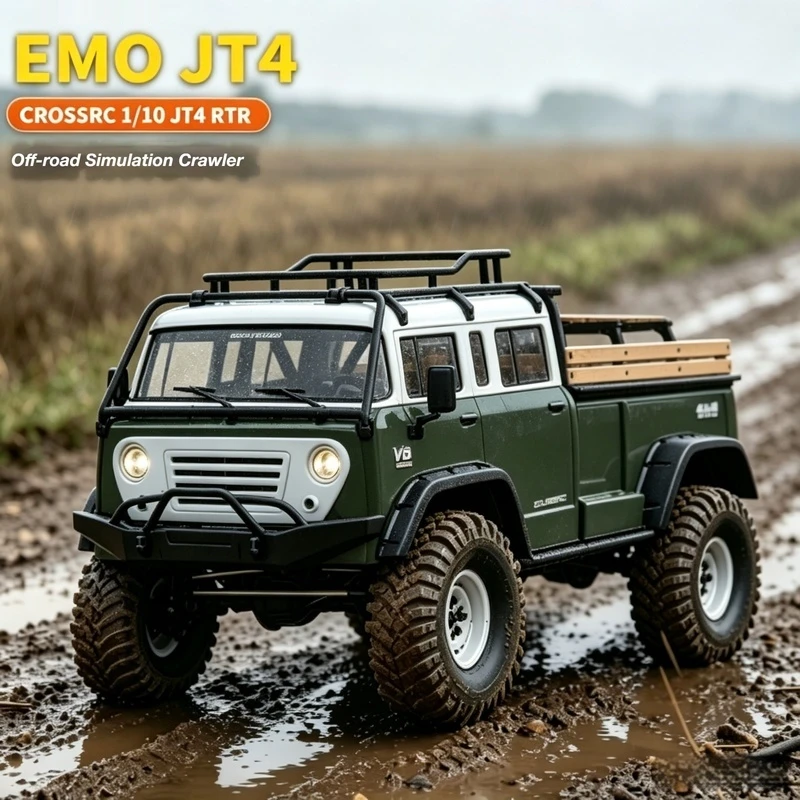 1/10EMO JT4 RTR 4x4 Remote Control Electric Off-Road Climbing Car with Two-Speed Differential Lock Model Toy for Kids And Adults