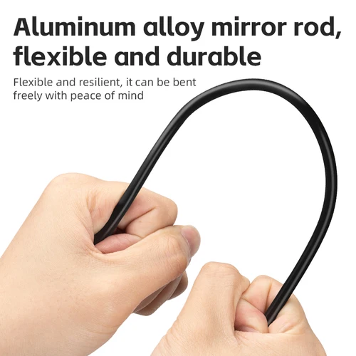 Imagen 2 del producto ROCKBROS-espejo retrovisor para casco de bicicleta, accesorio giratorio de 360 grados, Flexible, de aluminio, de seguridad, ajustable