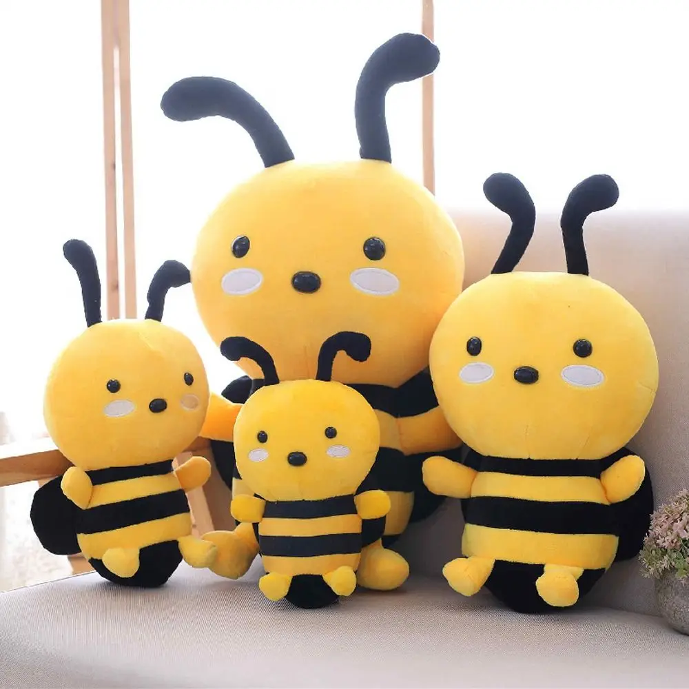 Little Bee Plush Toys Stuffed Toy Soft Pillow Animal Toy Sleep Pillow Home Decoration Sleeping Mate Toy Appease Doll